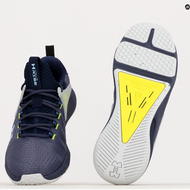 Under Armour Hovr Rise 4 acciaio temperato/marino medio/blu carolina scarpe da ginnastica da uomo 14