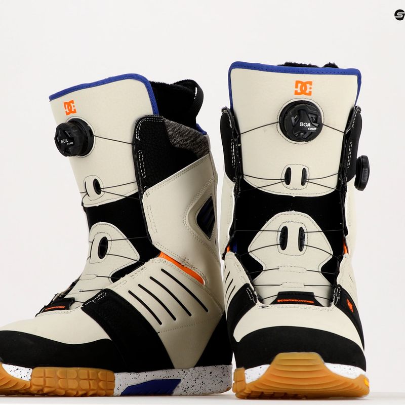 Scarponi da snowboard da uomo DC Judge nero/tan 12