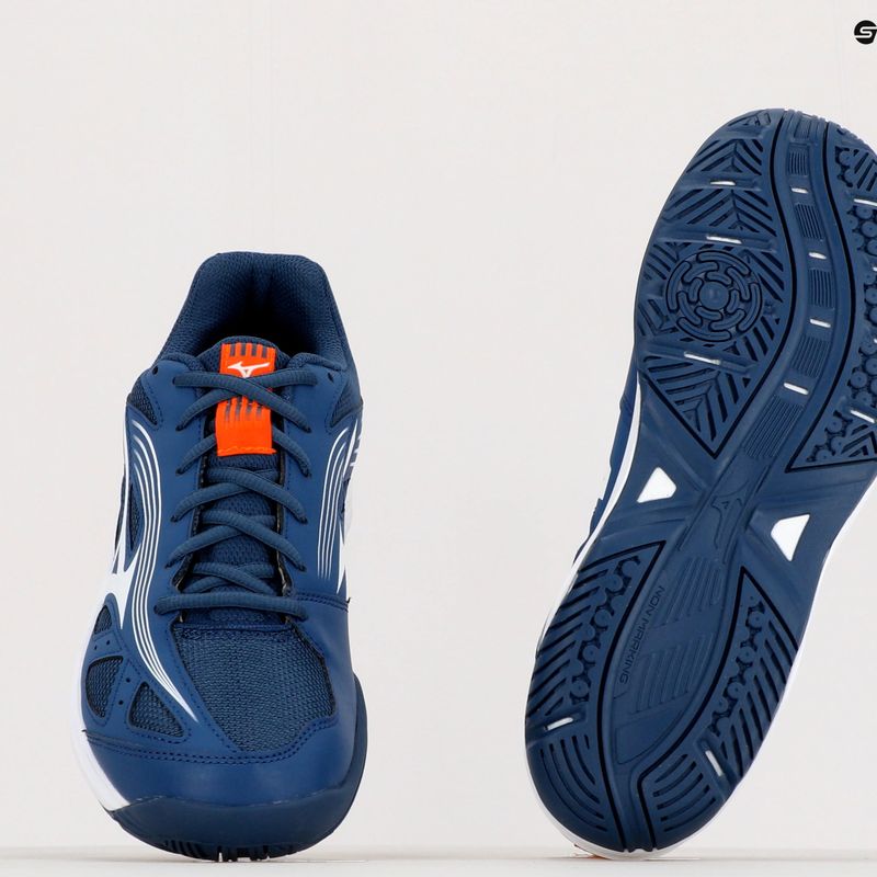 Scarpe da pallavolo Mizuno Cyclone Speed 3 blu e bianche V1GA218021 14