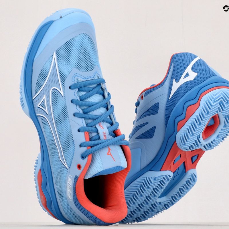 Scarpe da tennis da donna Mizuno Wave Exceed Light CC blu 61GC222121 19
