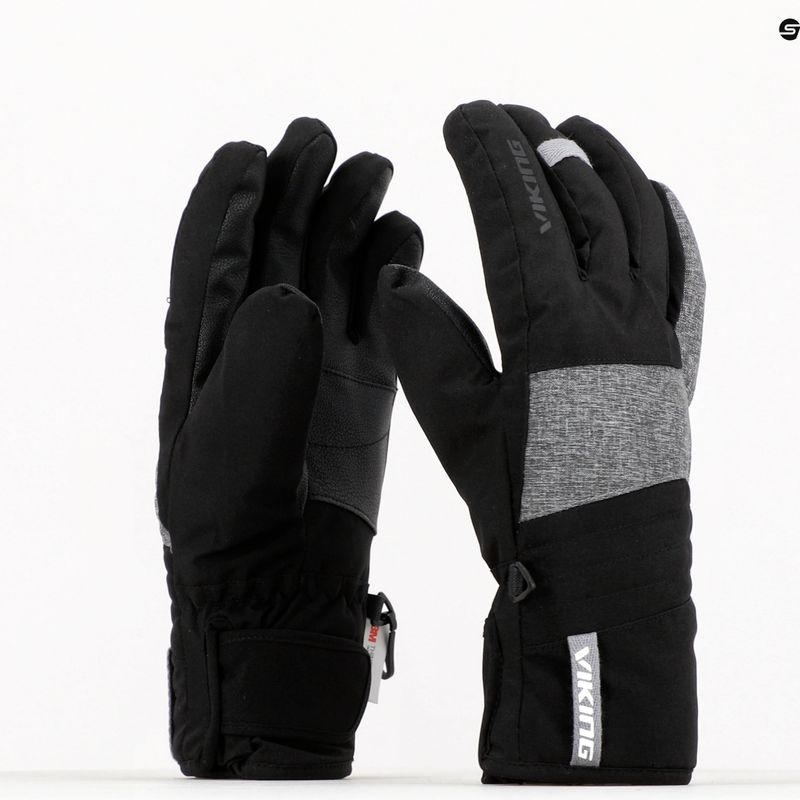 Guanti da sci da uomo Viking Espada nero/melange 9