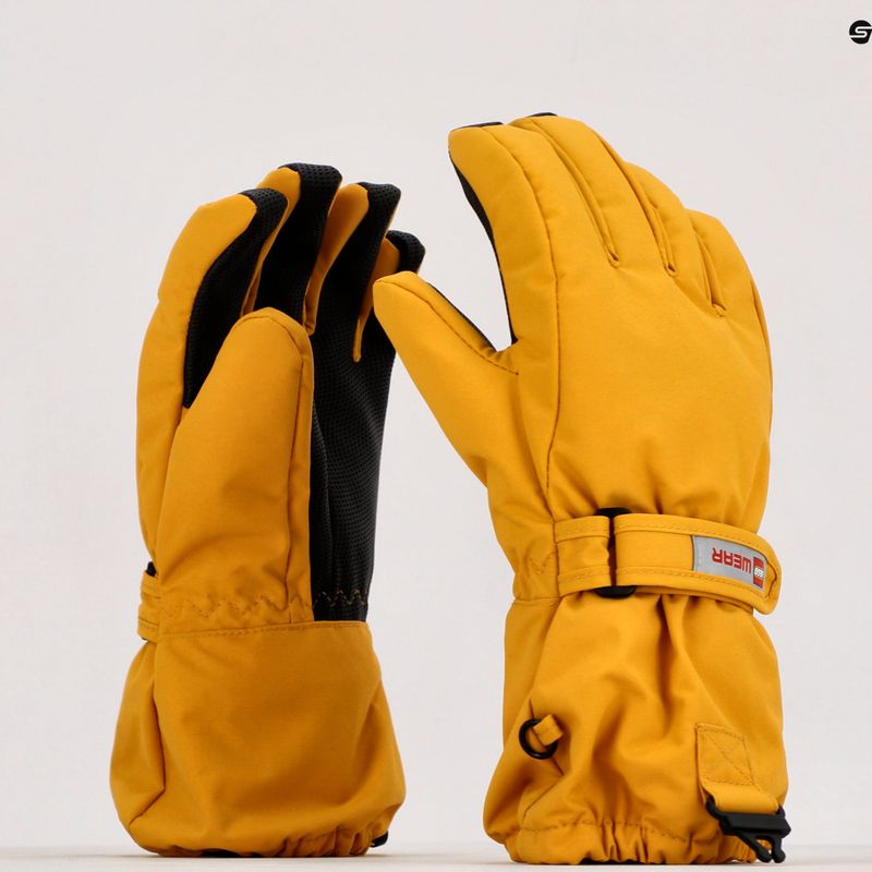 Guanti da sci per bambini LEGO Lwatlin 700 giallo 9