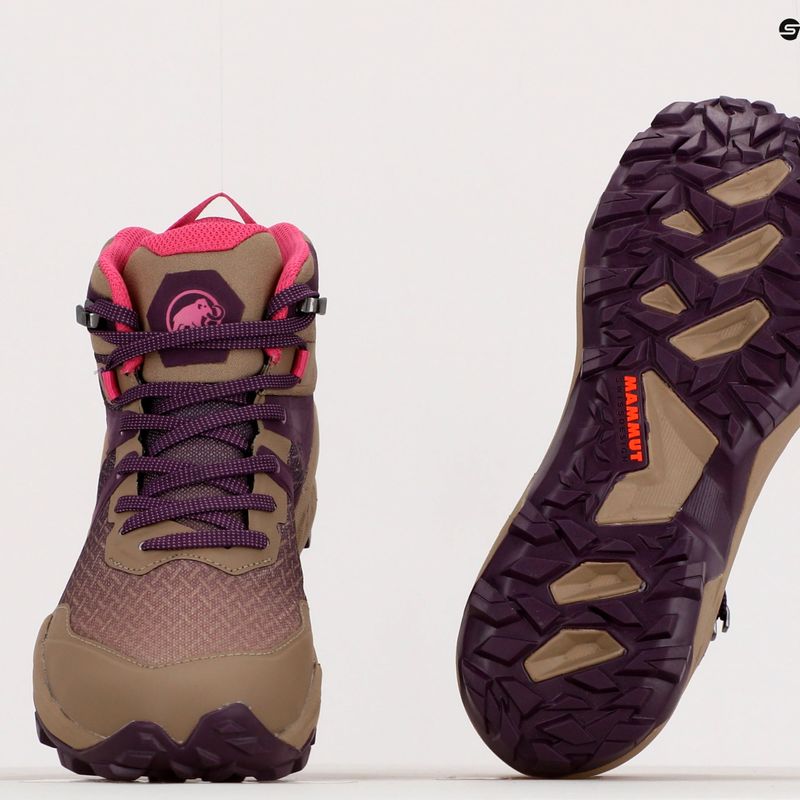 Stivali da trekking Mammut da donna Sertig II Mid GTX safari/grape 13