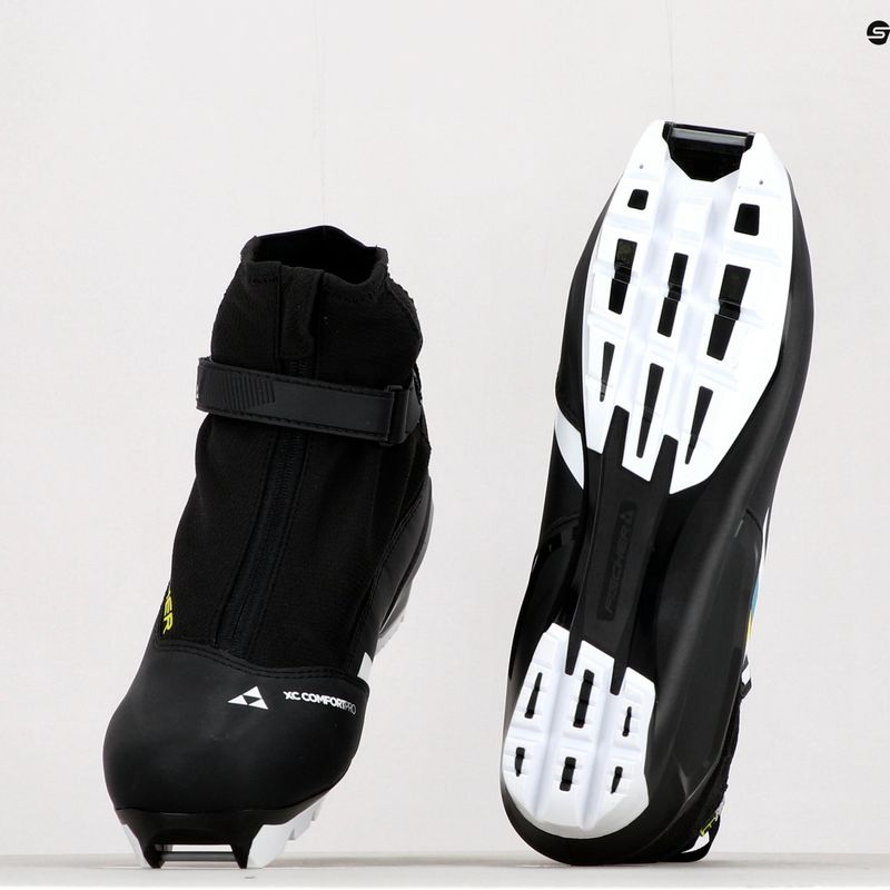Scarponi da sci di fondo Fischer XC Comfort Pro nero/giallo 17