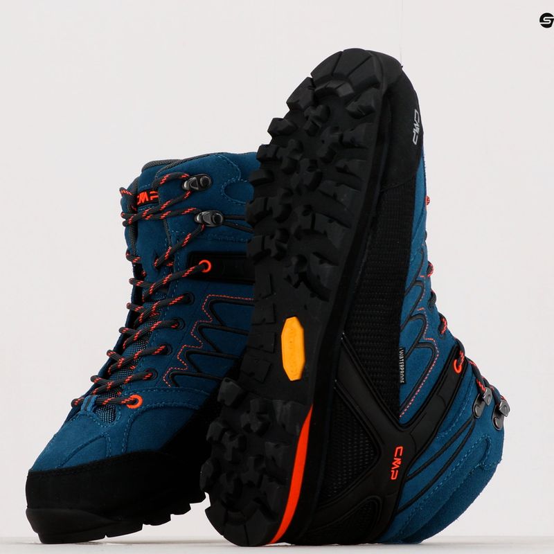 Stivali da trekking da uomo CMP Moon Mid blu 31Q4797 19