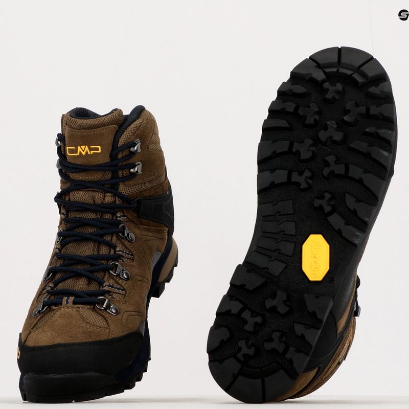 Stivali da trekking da uomo CMP Athunis Mid marrone 31Q4977 18
