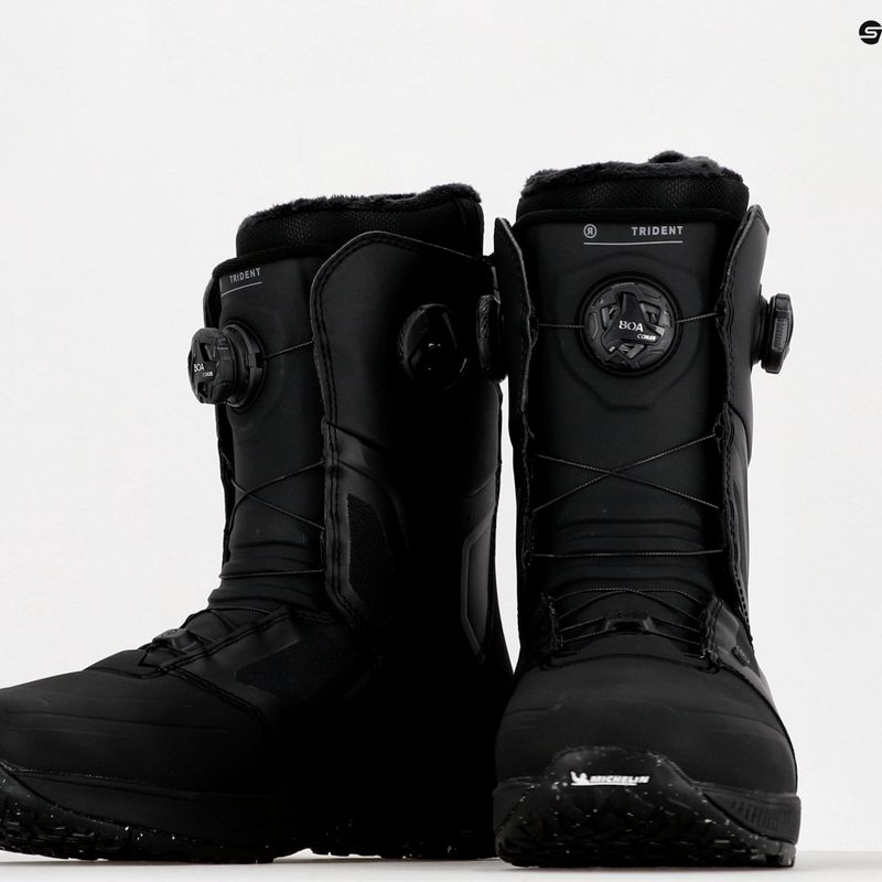 Scarponi da snowboard da uomo RIDE Trident 2022 nero 17