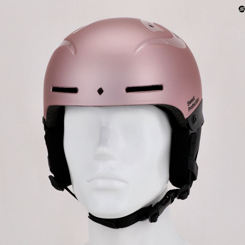 Casco da sci per bambini Sweet Protection Blaster II oro rosa metallizzato 16