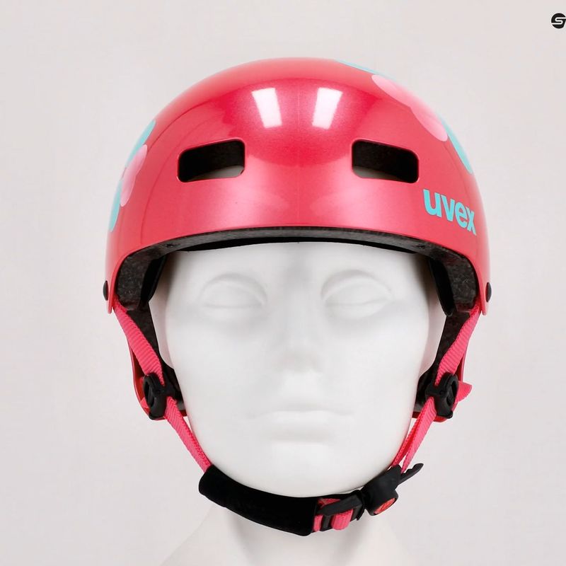 Casco da bici per bambini UVEX Kid 3 fiore rosa 8