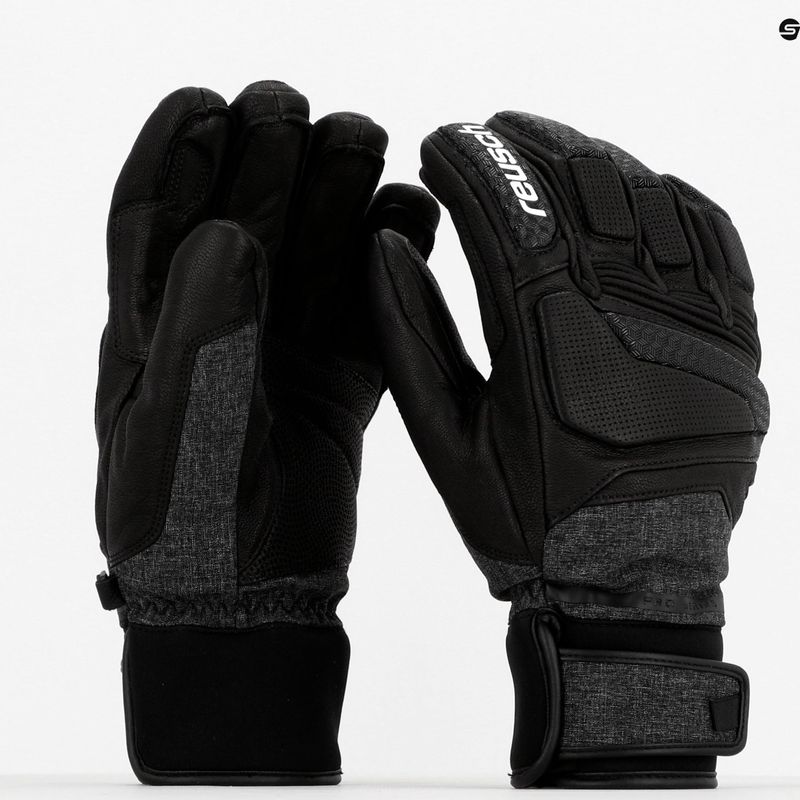 Guanto da sci Reusch Profi SL nero melange/nero 8