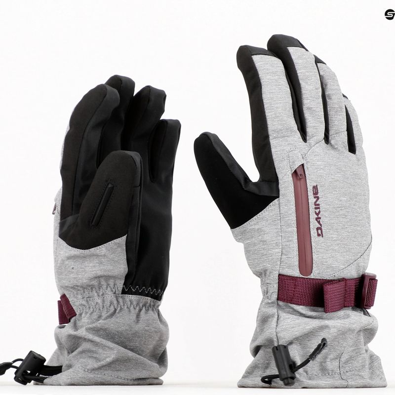 Guanto da snowboard Dakine Sequoia Gore-Tex donna grigio argento 11