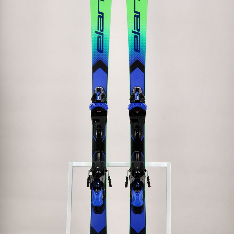 Sci da discesa Elan Ace SCX Fusion + attacchi EMX 12 verde/blu/nero 14
