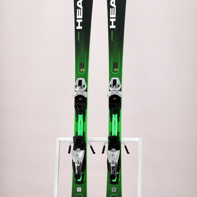 Sci da discesa HEAD Supershape e-Magnum SW SF-PR + attacchi Protector PR 13 nero/verde 13