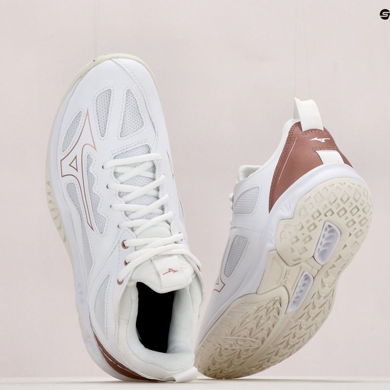 Scarpe da pallamano da donna Mizuno Ghost Shadow bianco 18