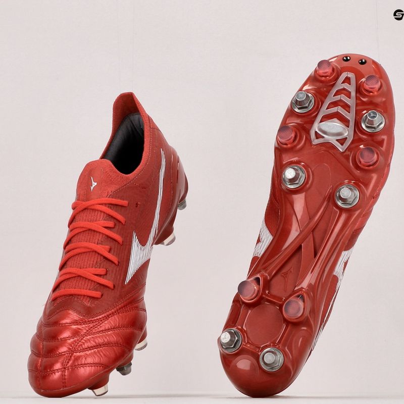 Scarpe da calcio Mizuno Morelia Neo III Beta Elite Mix rosso P1GC229160 12