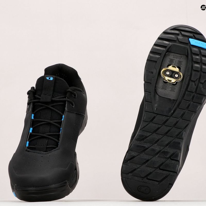 Scarpe da ciclismo MTB da uomo Crankbrothers Mallet E Lace nero/blu/nero 18