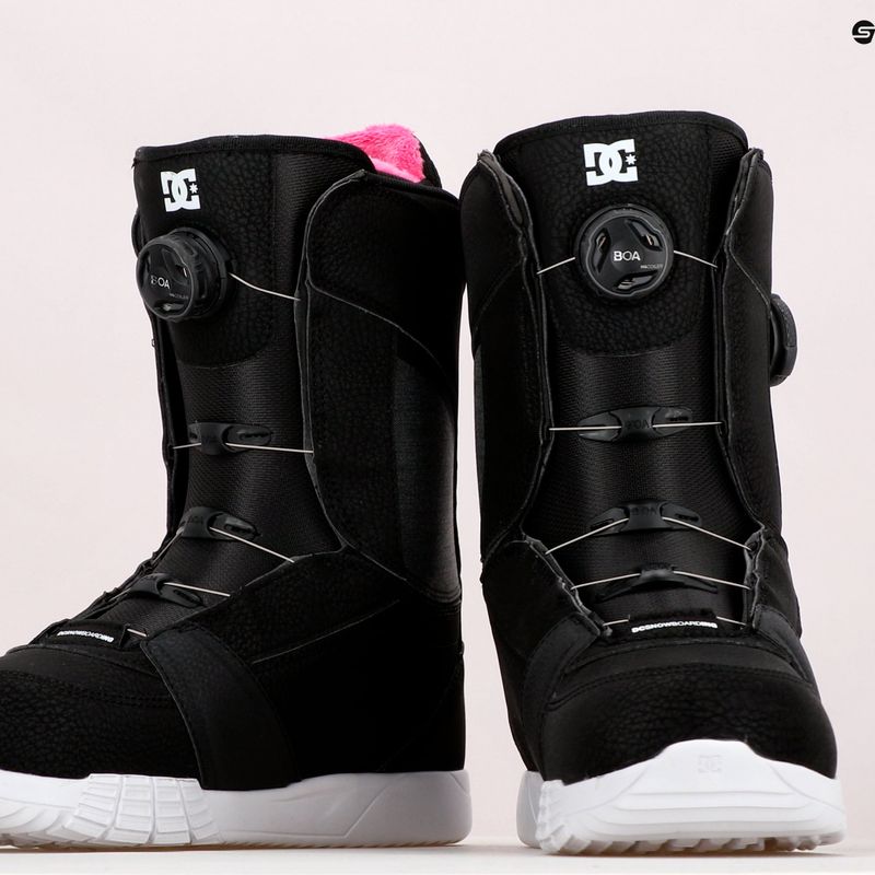 Scarponi da snowboard da donna DC Lotus nero/nero/bianco 14