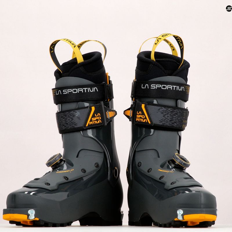 Scarpone da sci da uomo La Sportiva Solar II carbonio/giallo 17