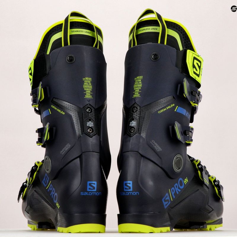 Scarponi da sci da uomo Salomon S Pro HV 130 GW cielo notturno/verde acido/nero 15