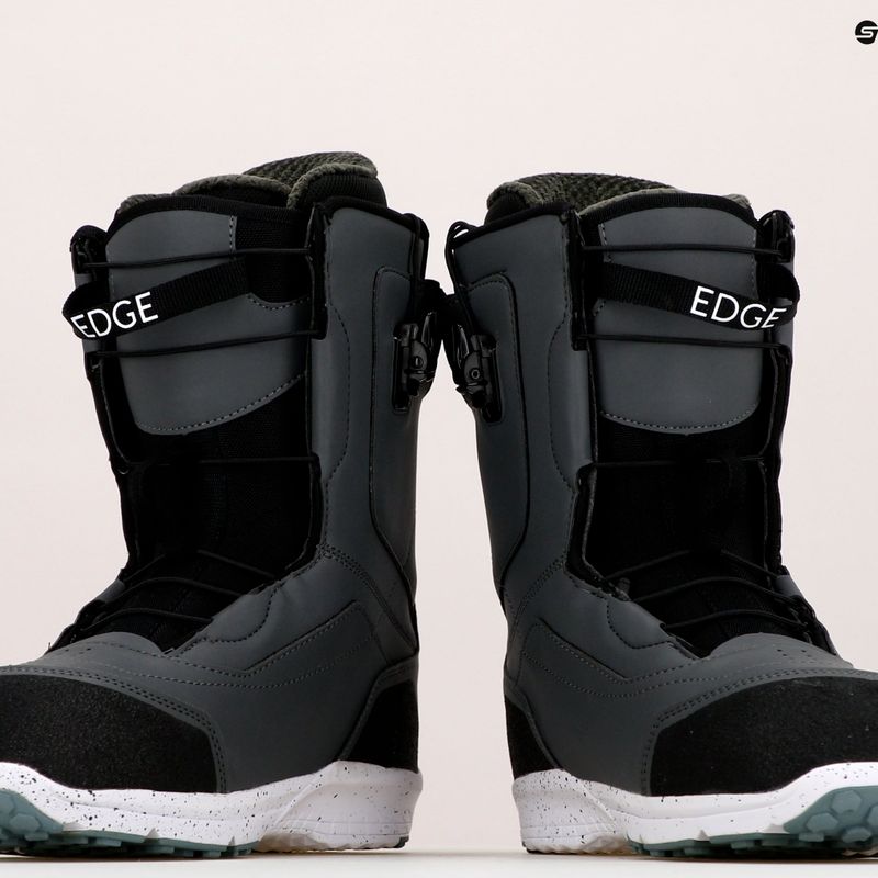 Scarponi da snowboard da uomo Northwave M Edge SLS grigio carbonio 18