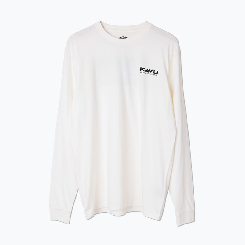 KAVU Etch Art Off White a maniche lunghe da uomo