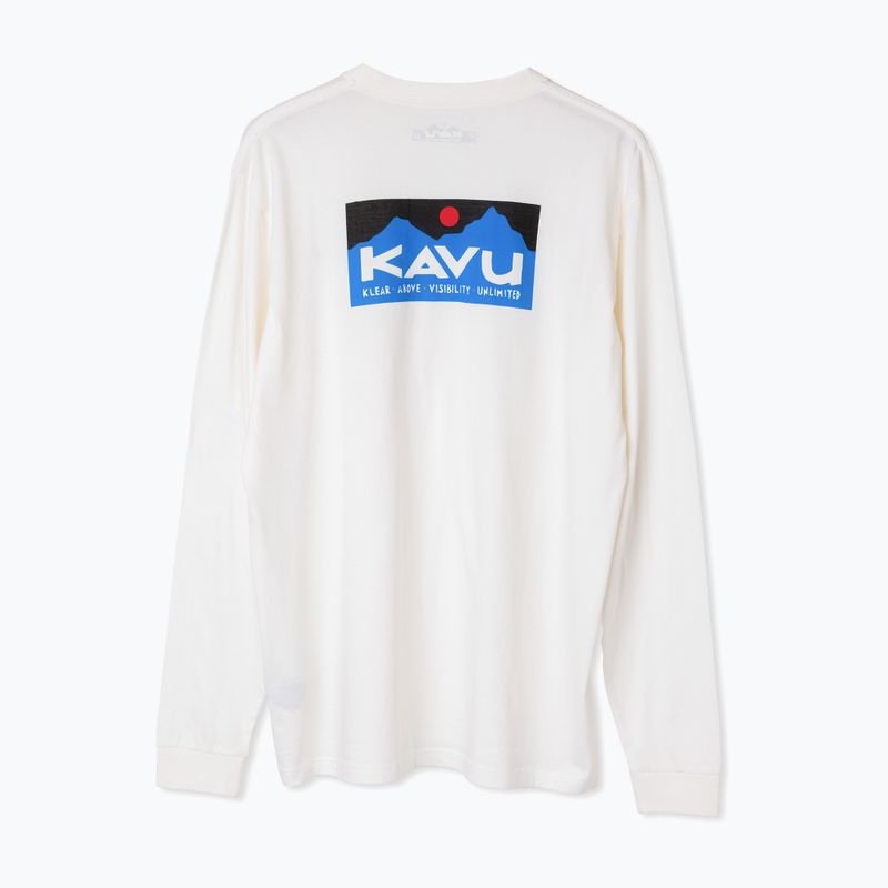 KAVU Etch Art Off White a maniche lunghe da uomo 2