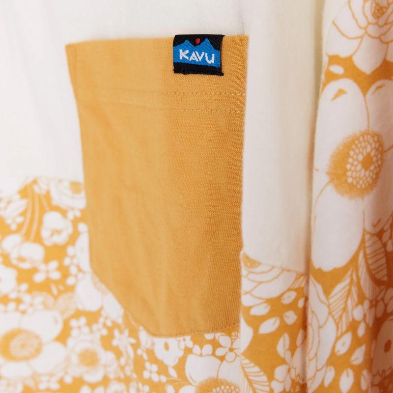 Maglietta KAVU da donna Bondi gold bloom 3
