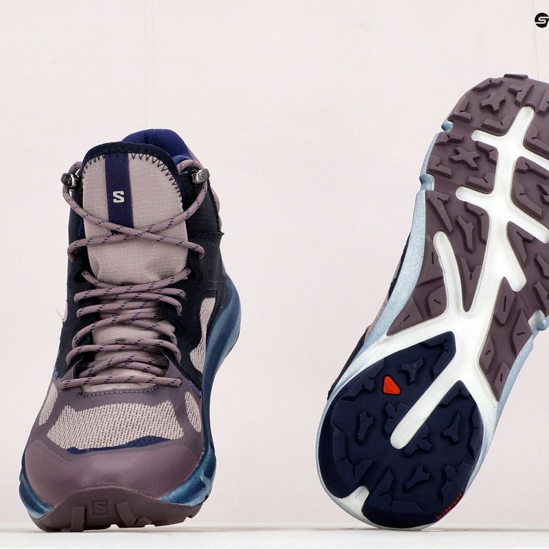 Scarponi da trekking da donna Salomon Predict Hike Mid GTX quaglia/cielo notturno/astral aura 21