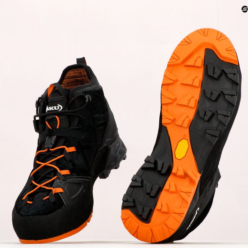 AKU Rock DFS Mid GTX nero/arancio scarpe da avvicinamento da uomo 14