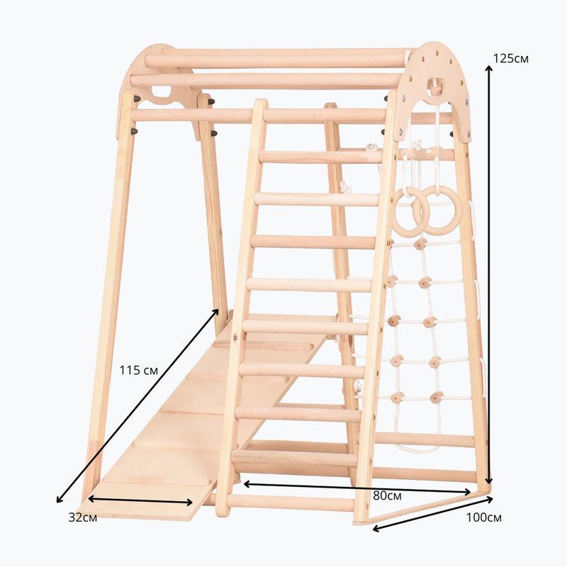 RINAGYM Kids 2 triangolo naturale di ginnastica per l'arrampicata 10