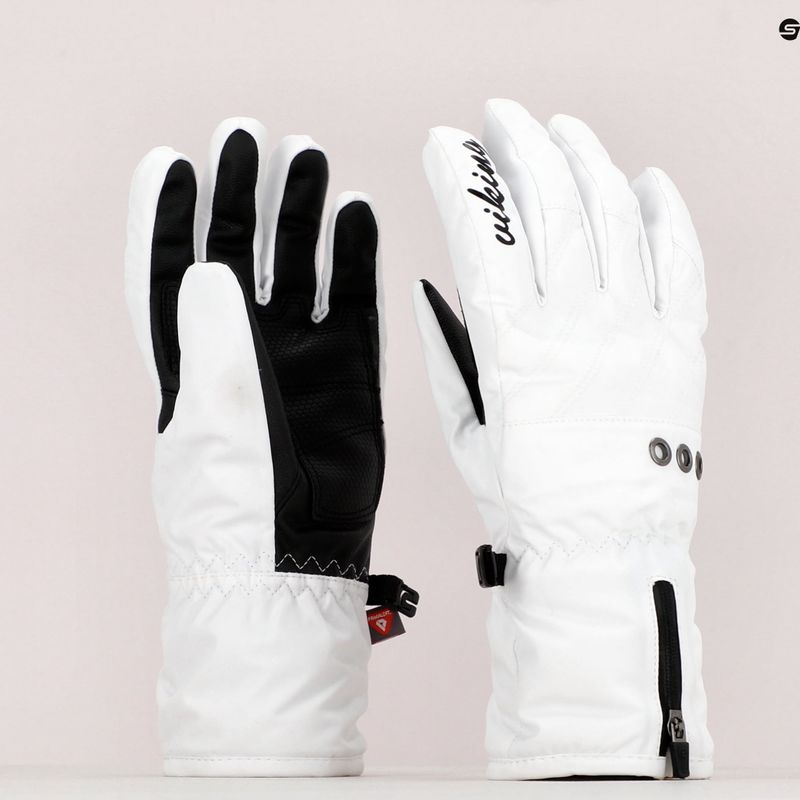 Guanti da sci da donna Viking Selena Ski bianco 8