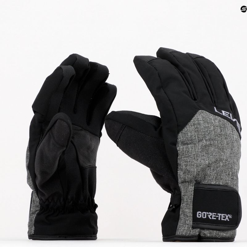 Guanto da sci Level Rescue Gore-Tex da uomo nero/grigio 8