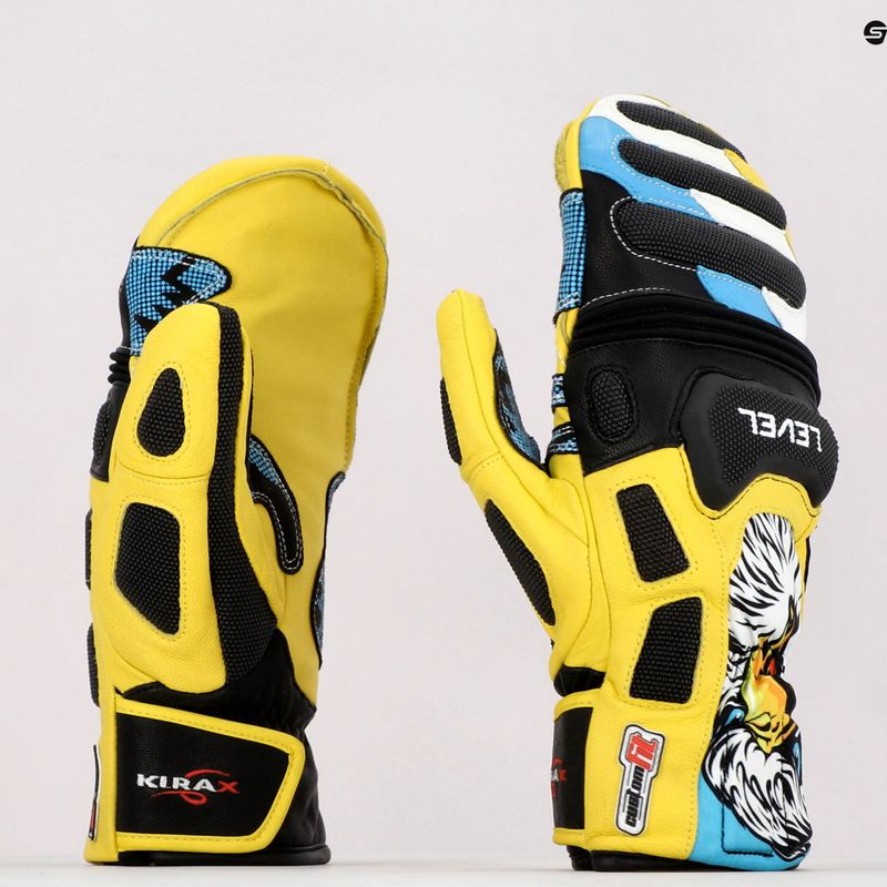 Level SQ CF Mitt 2022 pk guanto da sci arcobaleno 10