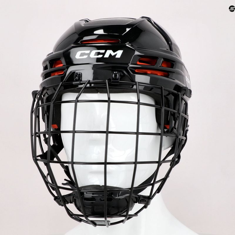 Casco da hockey CCM Tacks 70 Combo nero 13