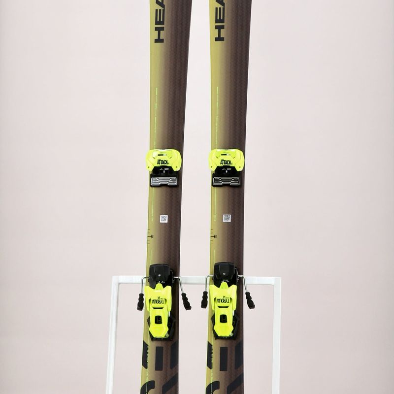 Sci da discesa HEAD Kore 93 + attacchi Attack 14 giallo 12