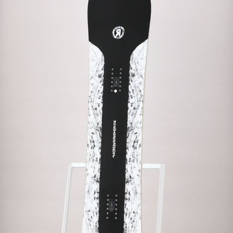 Snowboard RIDE Smokescreen nero/bianco 12