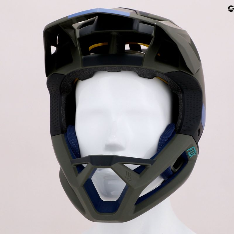 Casco da bicicletta Fox Racing Proframe Blocked verde oliva 18