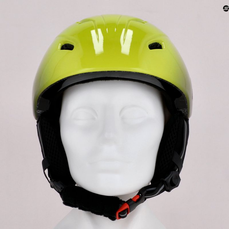 Casco da sci per bambini 4F M016 verde canarino 15