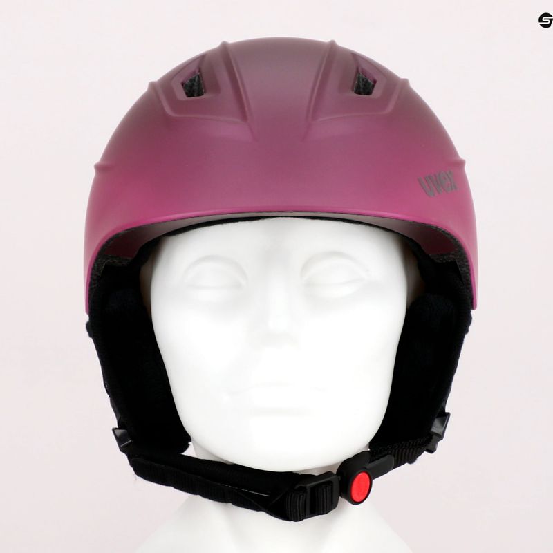 Casco da sci UVEX Fierce berry opaco 11