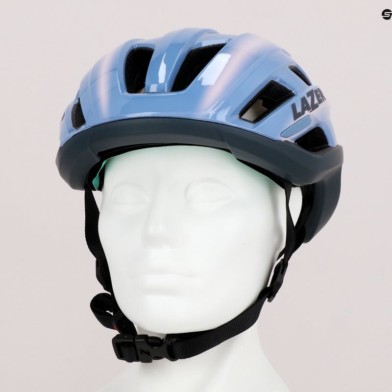 Casco da bici Lazer Strada KC azzurro tramonto 17