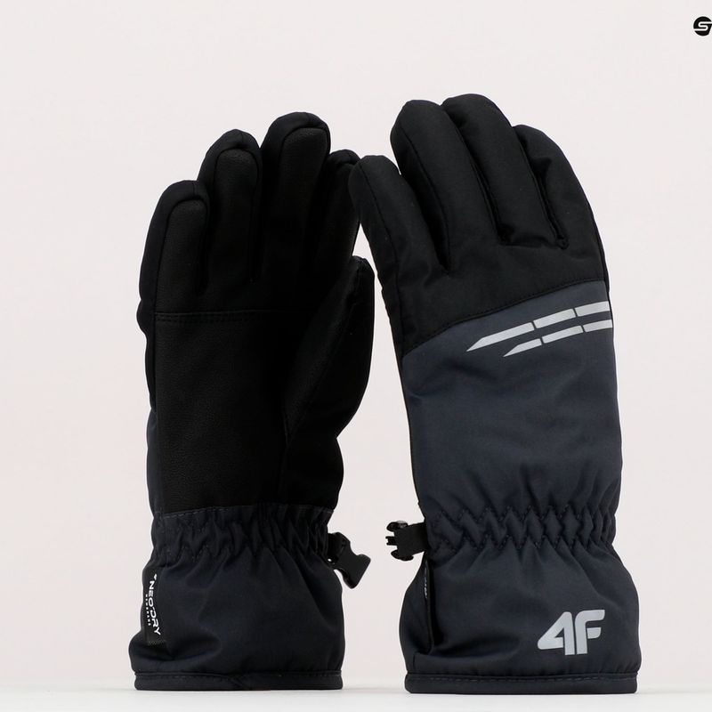 Guanti da sci per bambini 4F M038 antracite 10