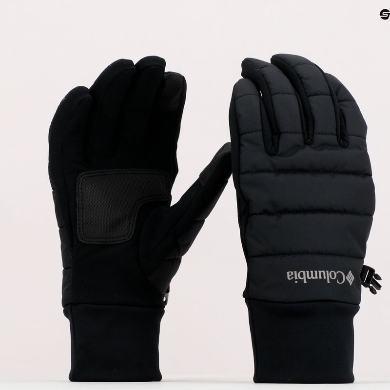 Guanti da trekking da donna Columbia Powder Lite nero 9