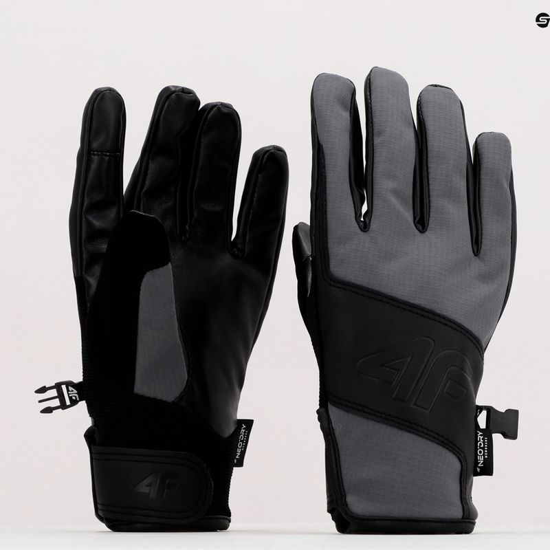 Guanti da sci da uomo 4F REM004 antracite 10