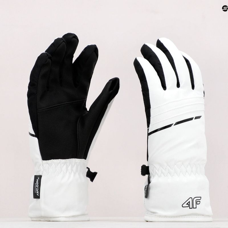 Guanti da sci da donna 4F RED002 bianco 10