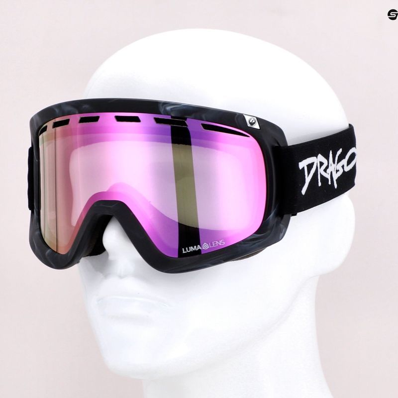 DRAGON D1 OTG occhiali da sci sketchy/lumalens pink ion/lumalens dark smoke 40461-008 8