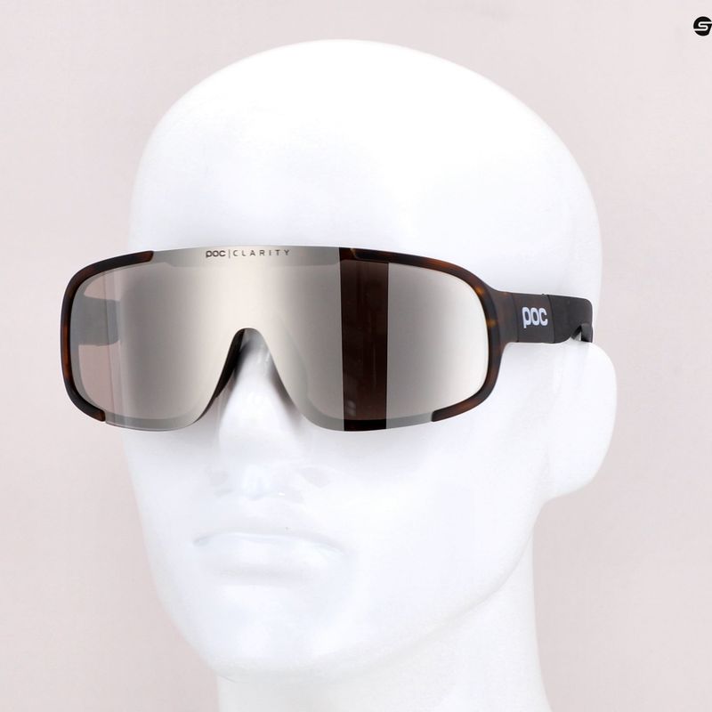 Occhiali da sole POC Aspire tartaruga marrone/viola/argento a specchio 7