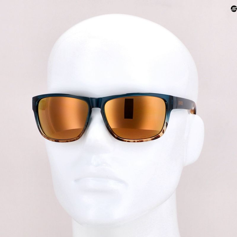 Occhiali da sole UVEX Lgl 36 CV peacocksand/colorvision mirror champagne 7
