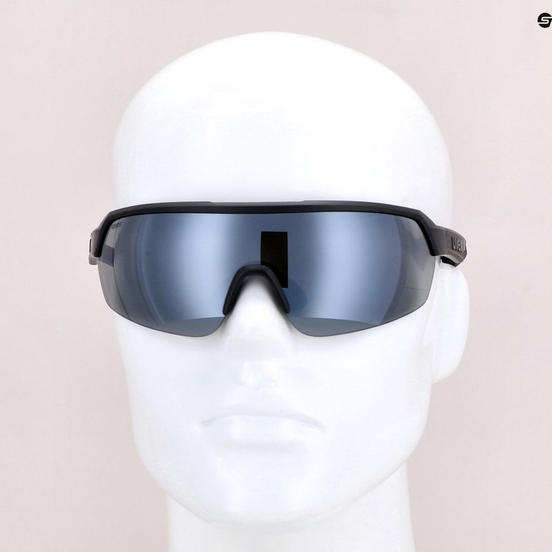 Occhiali da sole UVEX Sportstyle 227 nero opaco/argento specchiante 7