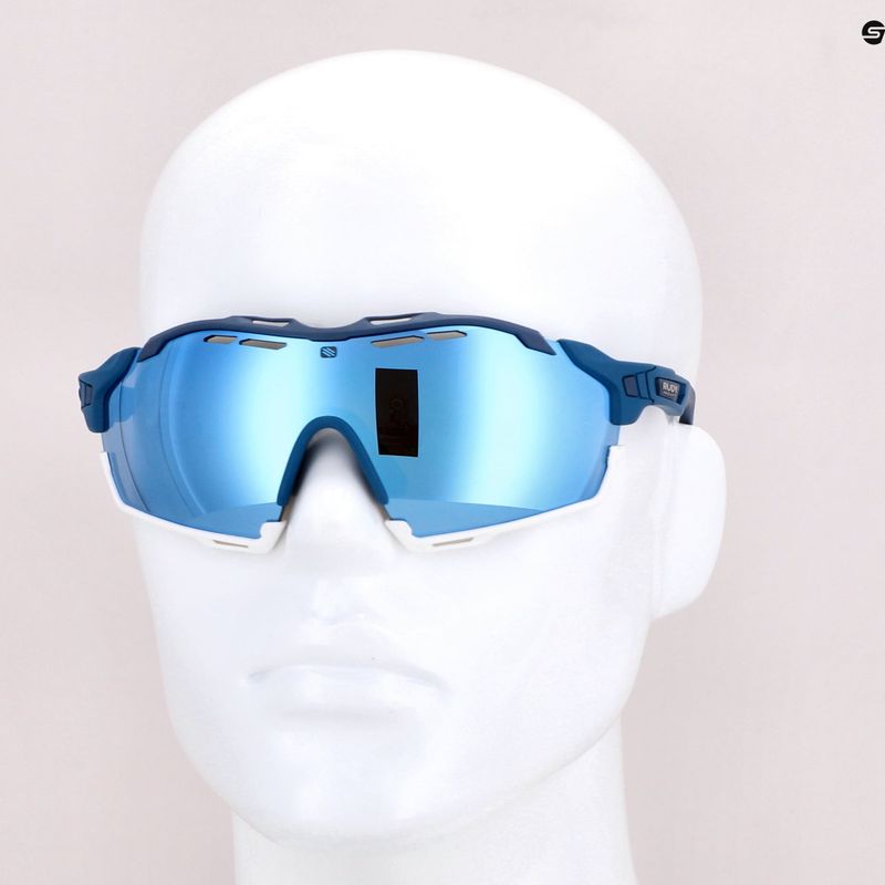 Occhiali da sole Rudy Project Cutline blu pacifico opaco/multilaser ghiaccio 7