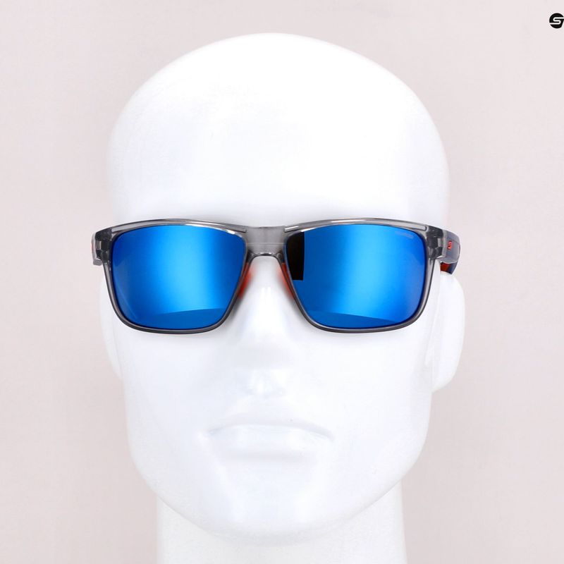 Occhiali da sole Julbo Renegade Polarized 3Cf grigio traslucido lucido/blu 7